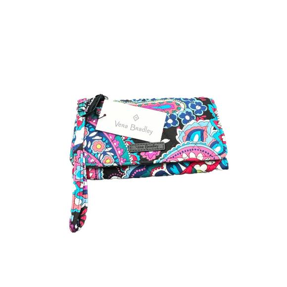 Vera Bradley RFID Tech Smartphone Wristlet Haymarket Paisley NWT - Picture 1 of 2